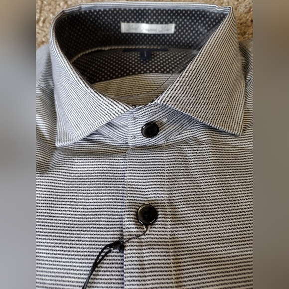 Good Man Brand Men's Gray Lined Long Sleeve Button Down  Shirt NWT - Picture 2 of 7